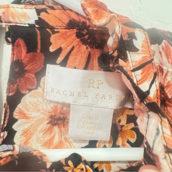 Rachel Parcell Floral Tiered Midi Dress Womens 6 Spring Easter Peasant - Picture 7 of 11